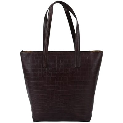 Adax Piemonte Shopper Leslie 40X35X14 Brown 40X35X14 Adax Piemonte Shopper Leslie 40X35X14 Brown 40X35X14