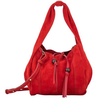 Becksöndergaard Suede Panel Harper Bag ONE SIZE Red ONE SIZE Becksöndergaard Suede Panel Harper Bag ONE SIZE Red ONE SIZE