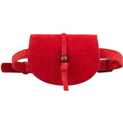 Becksöndergaard Suede Belt Bag ONE SIZE Red ONE SIZE Becksöndergaard Suede Belt Bag ONE SIZE Red ONE SIZE