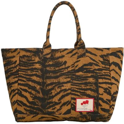 Becksöndergaard Tigarea Canvas Camila Bag ONE SIZE Brown ONE SIZE Becksöndergaard Tigarea Canvas Camila Bag ONE SIZE Brown ONE SIZE
