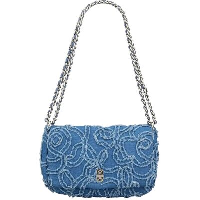 Becksöndergaard Flowa Denima Hollis Bag ONE SIZE Blue ONE SIZE Becksöndergaard Flowa Denima Hollis Bag ONE SIZE Blue ONE SIZE