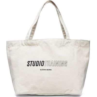 Björn Borg Borg Canvas Tote ONE SIZE Cream ONE SIZE Björn Borg Borg Canvas Tote ONE SIZE Cream ONE SIZE
