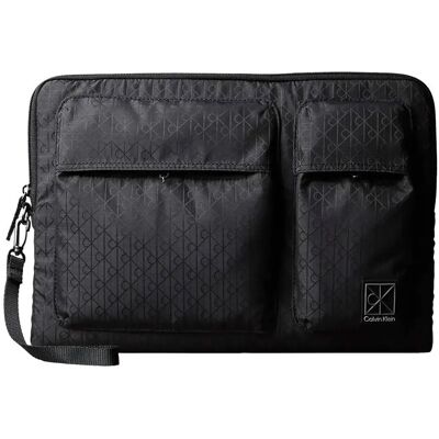Calvin Utility Emblem Laptop Sleeve W/ ONE SIZE Black ONE SIZE Calvin Utility Emblem Laptop Sleeve W/ ONE SIZE Black ONE SIZE