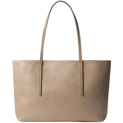 Calvin Emblem Aop Tote W/ Pouch ONE SIZE Beige ONE SIZE Calvin Emblem Aop Tote W/ Pouch ONE SIZE Beige ONE SIZE