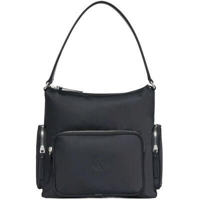 Calvin Pocket Nylon Satchel ONE SIZE Black ONE SIZE Calvin Pocket Nylon Satchel ONE SIZE Black ONE SIZE
