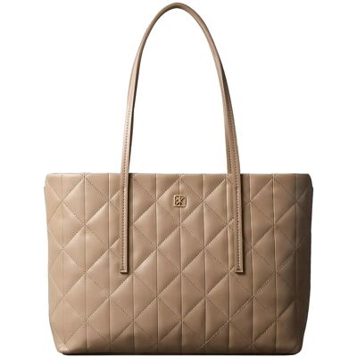 Calvin Quilted Small Tote ONE SIZE Beige ONE SIZE Calvin Quilted Small Tote ONE SIZE Beige ONE SIZE
