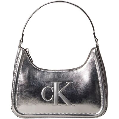 Calvin Bold Ck Metallic Shoulder Bag ONE SIZE Silver ONE SIZE Calvin Bold Ck Metallic Shoulder Bag ONE SIZE Silver ONE SIZE