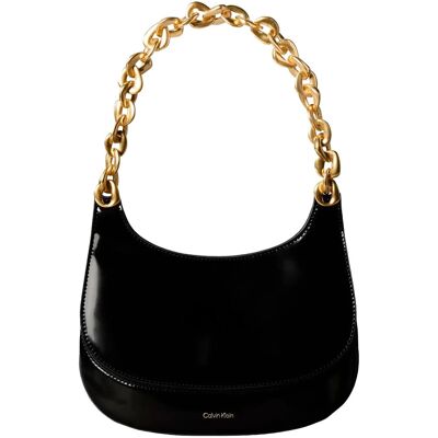 Calvin Chain Shoulder Bag ONE SIZE Black ONE SIZE Calvin Chain Shoulder Bag ONE SIZE Black ONE SIZE