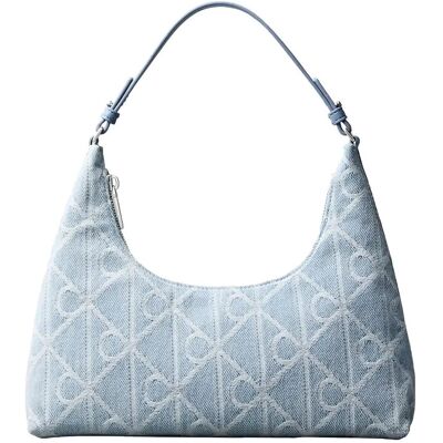 Calvin Emblem Aop Denim Shoulder Bag ONE SIZE Blue ONE SIZE Calvin Emblem Aop Denim Shoulder Bag ONE SIZE Blue ONE SIZE