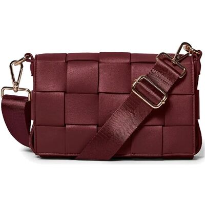 Ceannis Small Bag Braided Strap 18X5X10CM Burgundy 18X5X10CM Ceannis Small Bag Braided Strap 18X5X10CM Burgundy 18X5X10CM