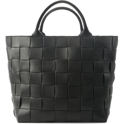 Ceannis Braided Strap Shopper 50X18X32CM Black 50X18X32CM Ceannis Braided Strap Shopper 50X18X32CM Black 50X18X32CM