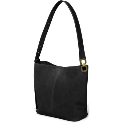 Ceannis Suede Tote Bag 26X12X27CM Black 26X12X27CM Ceannis Suede Tote Bag 26X12X27CM Black 26X12X27CM