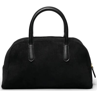 Ceannis Fake Suede Bowling Bag / Black ONE SIZE Black ONE SIZE Ceannis Fake Suede Bowling Bag / Black ONE SIZE Black ONE SIZE