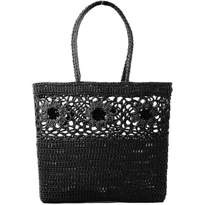 Ceannis Daffodil Crochet Basket Black ONE SIZE Black ONE SIZE Ceannis Daffodil Crochet Basket Black ONE SIZE Black ONE SIZE