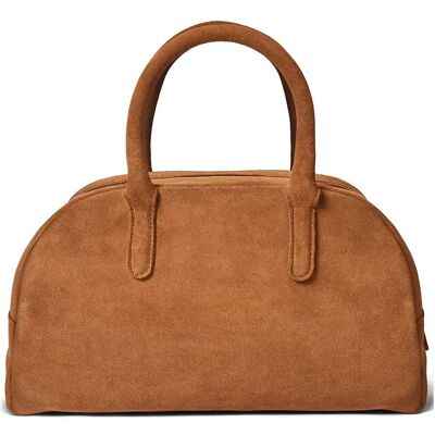 Ceannis Fake Suede Bowling Bag 31X10X20CM Brown 31X10X20CM Ceannis Fake Suede Bowling Bag 31X10X20CM Brown 31X10X20CM