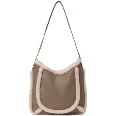 DAY ET Day Faux Shearling Shoulder ONE SIZE Beige ONE SIZE DAY ET Day Faux Shearling Shoulder ONE SIZE Beige ONE SIZE