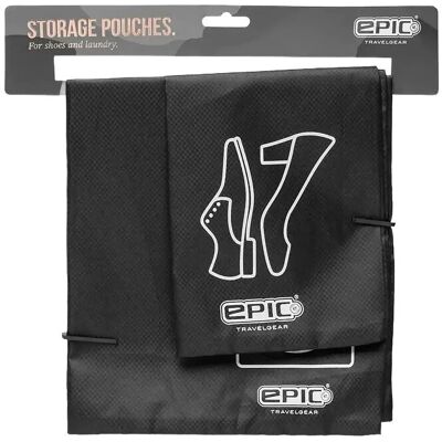 EPIC Travelgear Pouch, Laundry & Shoes ONE SIZE Black ONE SIZE EPIC Travelgear Pouch, Laundry & Shoes ONE SIZE Black ONE SIZE