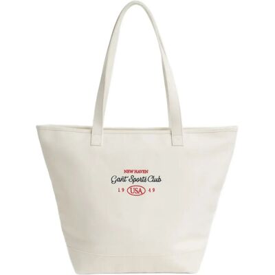 Gant Cotton Canvas Tote Bag ONE SIZE Cream ONE SIZE Gant Cotton Canvas Tote Bag ONE SIZE Cream ONE SIZE