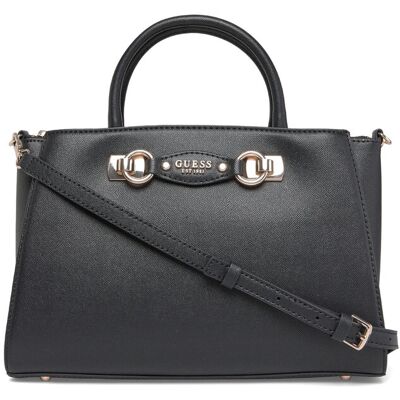 GUESS Mimina Girlfriend Satchel ONE SIZE Black ONE SIZE GUESS Mimina Girlfriend Satchel ONE SIZE Black ONE SIZE