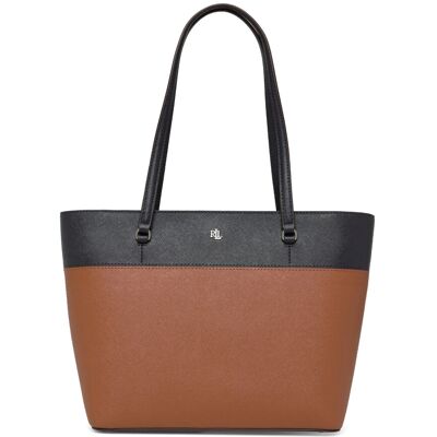 Lauren Ralph Lauren Piecd Crsshtch Lthr-Karly Shpper-Tt ONE SIZE Brown ONE SIZE Lauren Ralph Lauren Piecd Crsshtch Lthr-Karly Shpper-Tt ONE SIZE Brown ONE SIZE