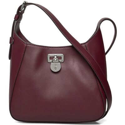 Lauren Ralph Lauren Leather Small Tanner Shoulder Bag ONE SIZE Burgundy ONE SIZE Lauren Ralph Lauren Leather Small Tanner Shoulder Bag ONE SIZE Burgundy ONE SIZE