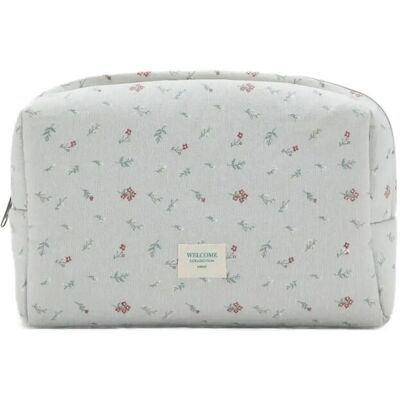 Mango Floral-Print Cosmetic Bag ONE SIZE Grey ONE SIZE Mango Floral-Print Cosmetic Bag ONE SIZE Grey ONE SIZE