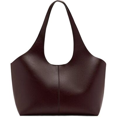 Mango Large Shopper Bag ONE SIZE Burgundy ONE SIZE Mango Large Shopper Bag ONE SIZE Burgundy ONE SIZE