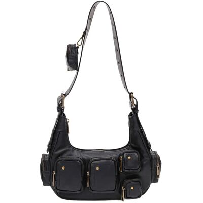 Nunoo Sally Small Pocket Sheep Black W. Gold ONE SIZE Black ONE SIZE Nunoo Sally Small Pocket Sheep Black W. Gold ONE SIZE Black ONE SIZE