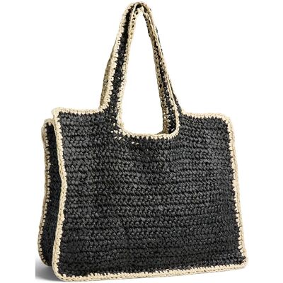 Pieces Pclydia Contrast Shopper ONE SIZE Black ONE SIZE Pieces Pclydia Contrast Shopper ONE SIZE Black ONE SIZE
