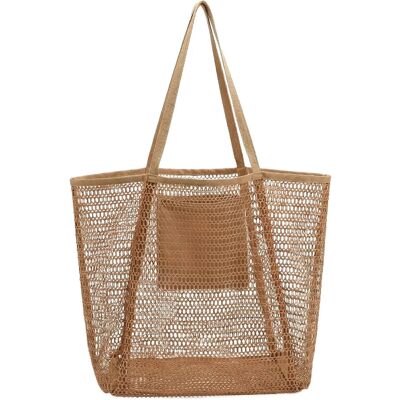 Pipol's Bazaar Hola Summer Tote Brown ONE SIZE Beige ONE SIZE Pipol's Bazaar Hola Summer Tote Brown ONE SIZE Beige ONE SIZE