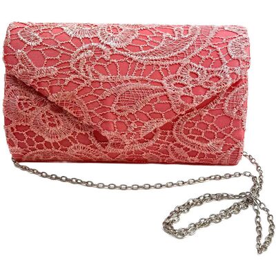 Pipol's Bazaar Laila Lace Clutch Pink ONE SIZE Pink ONE SIZE Pipol's Bazaar Laila Lace Clutch Pink ONE SIZE Pink ONE SIZE