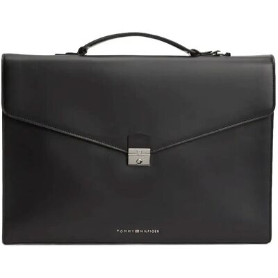 Tommy Hilfiger Th Business Leather Computer Bag ONE SIZE Black ONE SIZE Tommy Hilfiger Th Business Leather Computer Bag ONE SIZE Black ONE SIZE