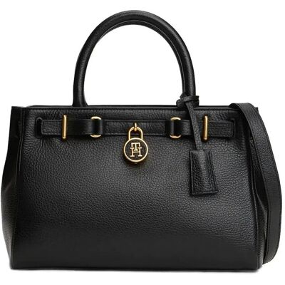 Tommy Hilfiger American Icon Mini Tote Leather ONE SIZE Black ONE SIZE Tommy Hilfiger American Icon Mini Tote Leather ONE SIZE Black ONE SIZE