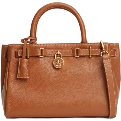 Tommy Hilfiger American Icon Mini Tote Leather ONE SIZE Brown ONE SIZE Tommy Hilfiger American Icon Mini Tote Leather ONE SIZE Brown ONE SIZE