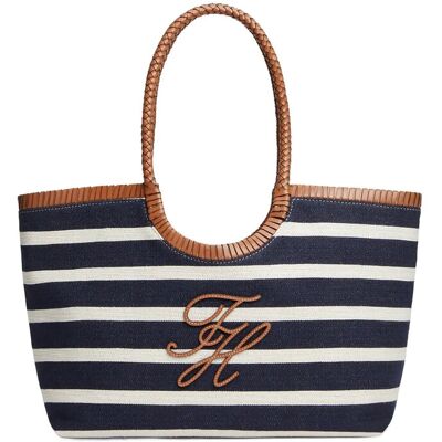 Tommy Hilfiger Th Elev Summer Tote Stripe ONE SIZE Navy ONE SIZE Tommy Hilfiger Th Elev Summer Tote Stripe ONE SIZE Navy ONE SIZE