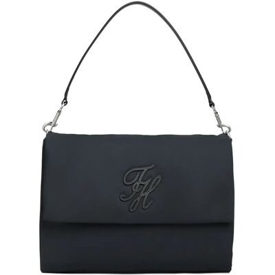 Tommy Hilfiger Th Elevated Nylon Shoulder Bag ONE SIZE Black ONE SIZE Tommy Hilfiger Th Elevated Nylon Shoulder Bag ONE SIZE Black ONE SIZE