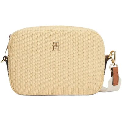 Tommy Hilfiger Popette Camera Bag Raffia ONE SIZE Beige ONE SIZE Tommy Hilfiger Popette Camera Bag Raffia ONE SIZE Beige ONE SIZE