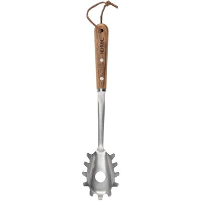 Heirol Pasta Server Beech Wood L:34CM Silver L:34CM Heirol Pasta Server Beech Wood L:34CM Silver L:34CM