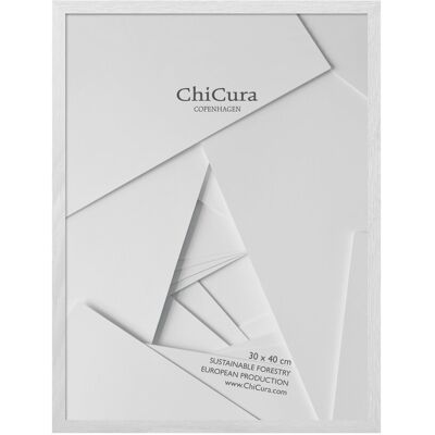 ChiCura Wooden Frame - 30X40Cm - Glass 30X40CM White 30X40CM ChiCura Wooden Frame - 30X40Cm - Glass 30X40CM White 30X40CM
