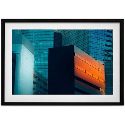 Democratic Gallery Poster Skyscrapers 21X30 Orange 21X30 Democratic Gallery Poster Skyscrapers 21X30 Orange 21X30