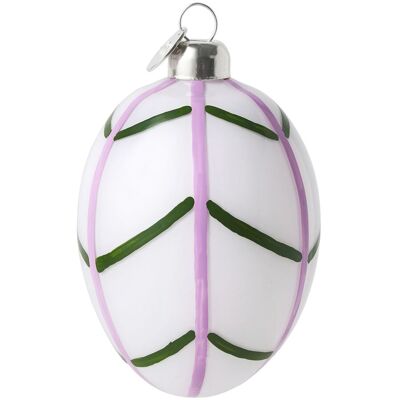 Holmegaard Souvenir Easter Påskeophæng H7.5 Blad H:7.5CM Patterned H:7.5CM Holmegaard Souvenir Easter Påskeophæng H7.5 Blad H:7.5CM Patterned H:7.5CM