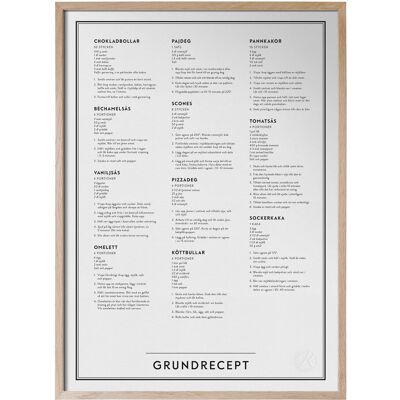 Kunskapstavlan® Grundrecept 30X40 Beige 30X40 Kunskapstavlan® Grundrecept 30X40 Beige 30X40