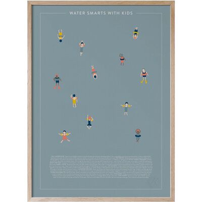 Kunskapstavlan® Water Smarts With Kids - På Engelska 50X70CM Patterned 50X70CM Kunskapstavlan® Water Smarts With Kids - På Engelska 50X70CM Patterned 50X70CM