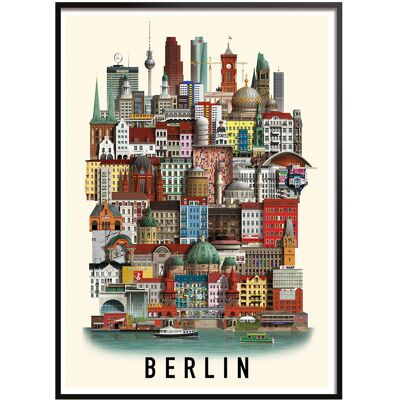 Martin Schwartz Berlin Small Poster A3 Patterned A3 Martin Schwartz Berlin Small Poster A3 Patterned A3