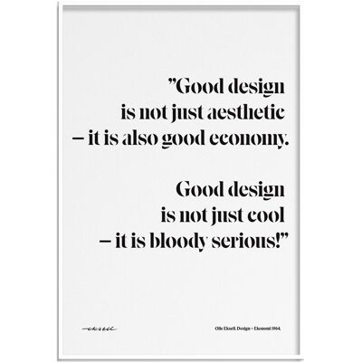 Olle Eksell Design = Ekonomi Quote 50X70CM Patterned 50X70CM Olle Eksell Design = Ekonomi Quote 50X70CM Patterned 50X70CM