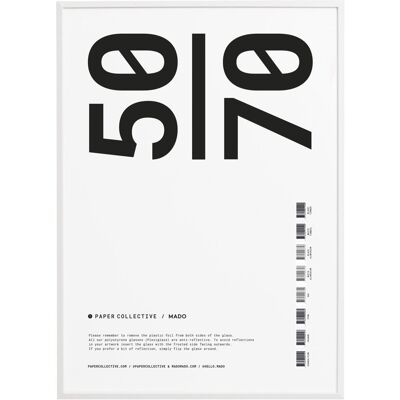 Paper Collective Pc Frame White Timber Plexi - 50X70 Cm 50X70CM White 50X70CM Paper Collective Pc Frame White Timber Plexi - 50X70 Cm 50X70CM White 50X70CM