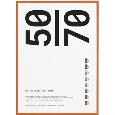 Paper Collective Frame Orange Plexi - 50X70 Cm 50X70CM Patterned 50X70CM Paper Collective Frame Orange Plexi - 50X70 Cm 50X70CM Patterned 50X70CM
