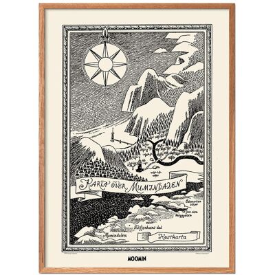 Moomin X Pstr Studio - Map Of Moomin Valley I 50X70CM 50X70CM Moomin X Pstr Studio - Map Of Moomin Valley I 50X70CM 50X70CM