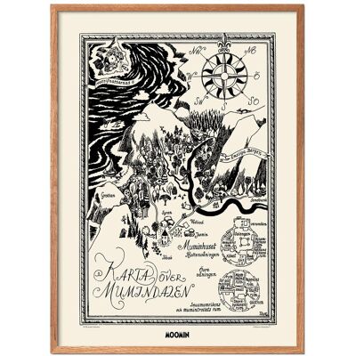 Moomin X Pstr Studio - Map Of Moomin Valley Ii 70X100CM 70X100CM Moomin X Pstr Studio - Map Of Moomin Valley Ii 70X100CM 70X100CM