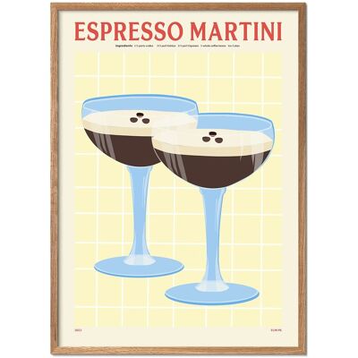 Pstr Studio - Pstr Studio X Elin Pk - Espresso Martini 30X40CM Patterned 30X40CM Pstr Studio - Pstr Studio X Elin Pk - Espresso Martini 30X40CM Patterned 30X40CM